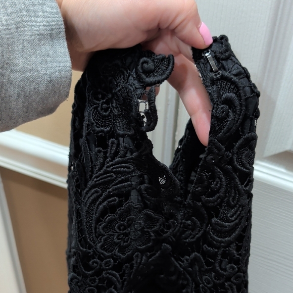 Prada Black Lace Design Top & Skirt - Picture 9 of 12